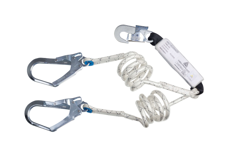 DELTA PLUS - Longe en corde tressée avec gaine thermoformable - Longueur:  2 m DELTA PLUS - Longe en corde tressée avec gaine thermoformable - Longueur:  2 m