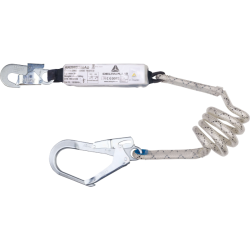 DELTA PLUS - Longe en corde tressée avec gaine thermoformable - Acier, Polyamide, Polyester - Longueur:  2 m