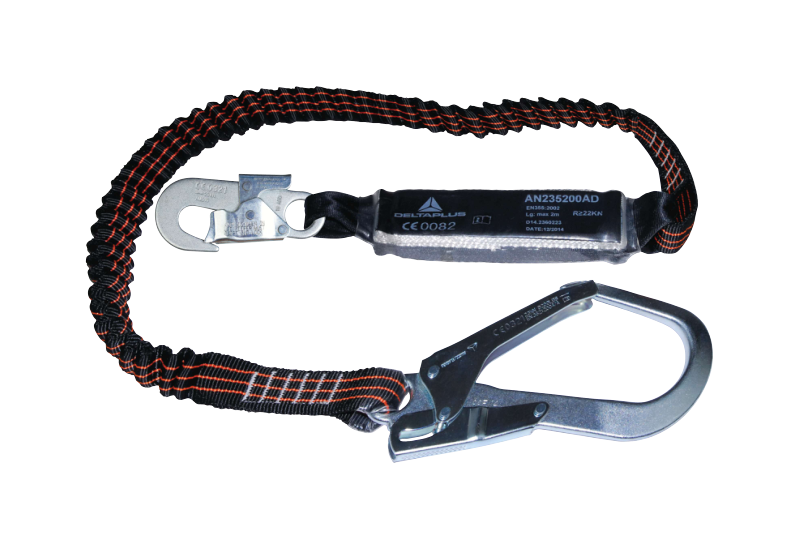 DELTA PLUS - Longe en sangle extensible - Acier DELTA PLUS - Longe en sangle extensible - Acier