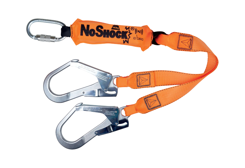 DELTA PLUS - Longe en sangle plate - Acier, Polyester - Taille 1 m - Couleur Orange
