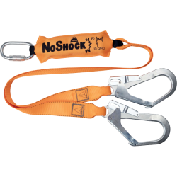 Longe antichute à absorbeur d'énergie double DELTA PLUS 1.5m certifiée 140kg