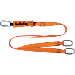 DELTA PLUS - Longe en sangle plate - Acier, Polyester - Taille 2 m - Couleur Orange