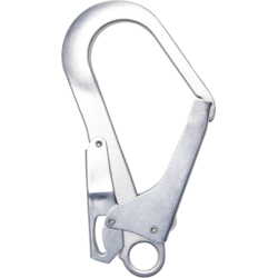 DELTA PLUS - Mousqueton  verrouillage automatique - Acier - Ouverture:  51   mm  - Sachet de 2 - Taille Unique - Couleur Acier