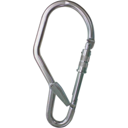 Mousqueton aluminium à grande ouverture AM027 58mm avec Œil pour Antichute Sécurisé