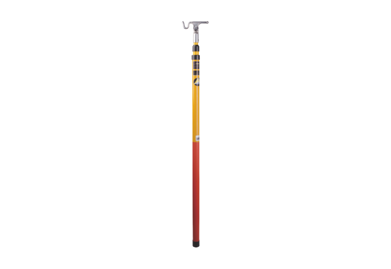 DELTA PLUS - Perche tlescopique - Fibre de verre - Taille Ajustable - Couleur Rouge-Jaune Fluo DELTA PLUS - Perche tlescopique - Fibre de verre - Taille Ajustable - Couleur Rouge-Jaune Fluo