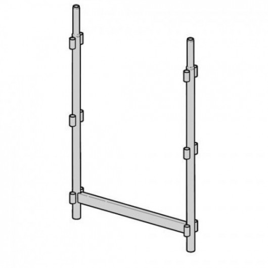 ALTRAD - Lot échafaudage façadier AERIS 45 - 78 m² - garde-corps montage et démontage en sécurité (mds)