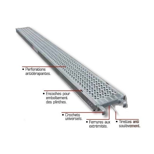 ALTRAD - Lot échafaudage façadier AERIS 45 - 78 m² - garde-corps montage et démontage en sécurité (mds)