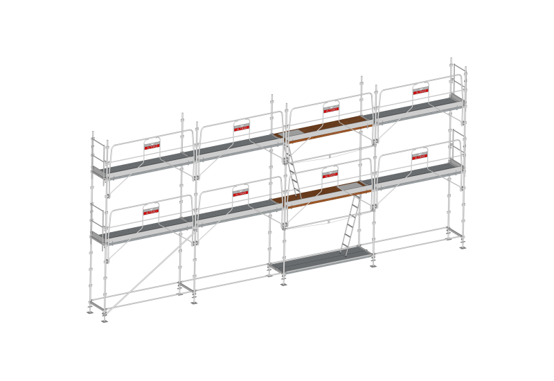 ALTRAD - Lot échafaudage façadier AERIS 45 - 78 m² - garde-corps montage  et démontage en sécurité (mds)