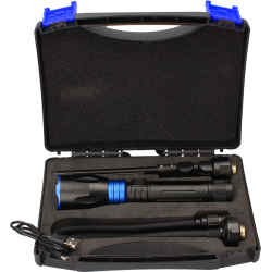 ARLUX - Mallette Bx3In1 Rechargeable/9W/650-480-220Lm/Noir&Bleu 