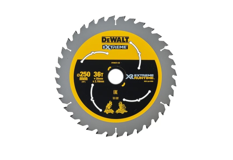 DEWALT - Lame de scie circulaire stationnaire XR Runtime, 250x30 mm, 36 dents DEWALT - Lame de scie circulaire stationnaire XR Runtime, 250x30 mm, 36 dents