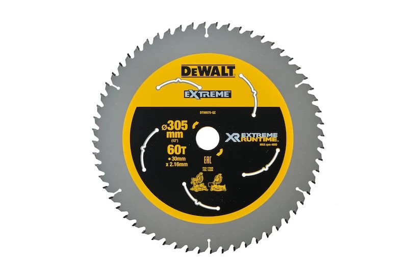DEWALT - Lame de scie circulaire stationnaire XR Runtime, 305x30 mm, 60 dents