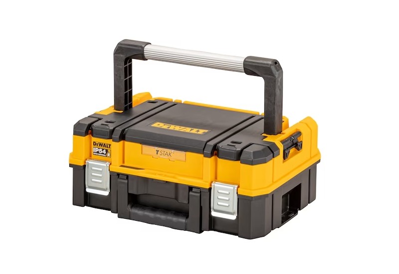 DEWALT - Coffret TSTAK IP54 petite contenance avec organiseur supérieur et longue poignée supérieure