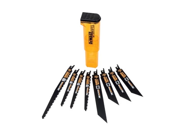 DEWALT - Coffret de 8 lames de scie sabre XR Runtime pour la coupe du bois et du métal 152-230 mm DEWALT - Coffret de 8 lames de scie sabre XR Runtime pour la coupe du bois et du métal 152-230 mm