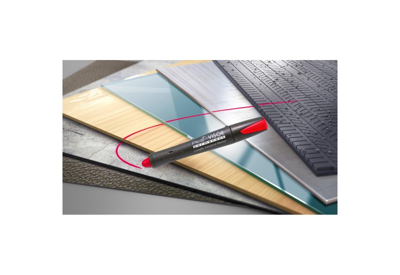 Marqueur industriel Pica Visor twist-up – mine 10 mm en action Marqueur industriel Pica Visor twist-up – mine 10 mm en action