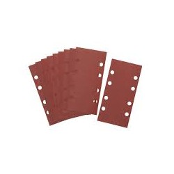 DEWALT - 1/3 feuille abrasive pour ponceuses vibrantes velcro grain 240 - 8 perforations 93x190 mm