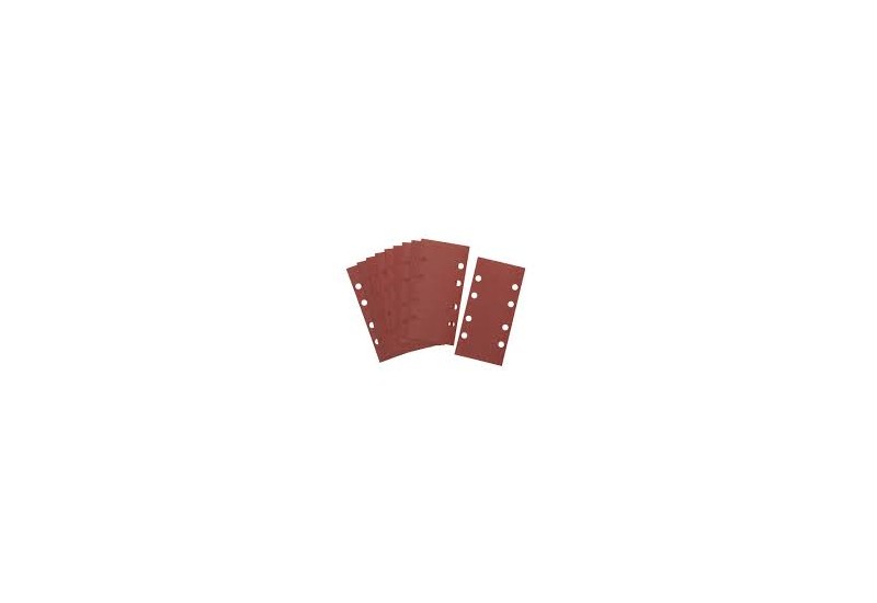 DEWALT - 1/3 feuille abrasive pour ponceuses vibrantes velcro grain 240 - 8 perforations 93x190 mm