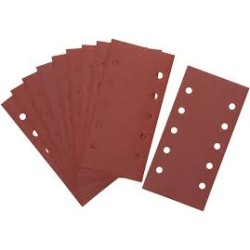 DEWALT - 1/2 feuille abrasive pour ponceuses vibrantes velcro grain 60 - 10 perforations 115x228 mm