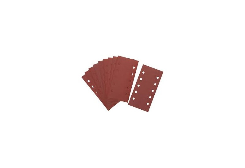 DEWALT - 1/2 feuille abrasive pour ponceuses vibrantes velcro grain 60 - 10 perforations 115x228 mm
