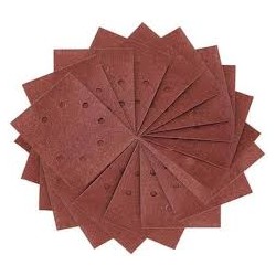 DEWALT - 1/4 feuille abrasive pour ponceuses vibrantes grain 40 - 8 perforations 115x140 mm