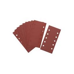 DEWALT - 1/2 feuille abrasive pour ponceuses vibrantes velcro grain 120 - 10 perforations 115x228 mm