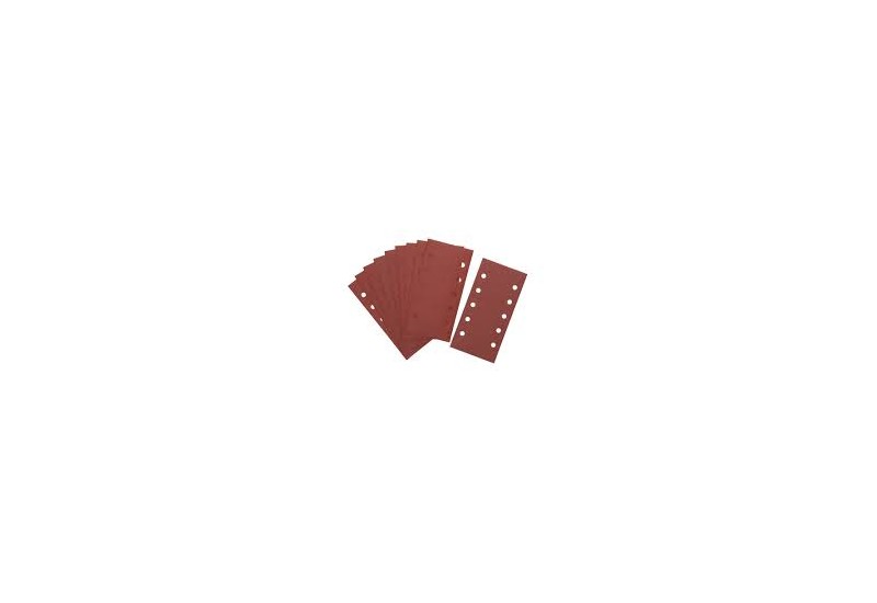 DEWALT - 1/2 feuille abrasive pour ponceuses vibrantes velcro grain 120 - 10 perforations 115x228 mm