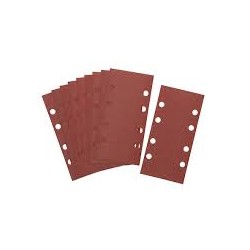 DEWALT - 1/3 feuille abrasive pour ponceuses vibrantes velcro grain 60 - 8 perforations 93x190 mm