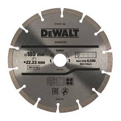 DEWALT - Disque fritté segmenté pour matériaux de construction/béton 180X22.2 mm