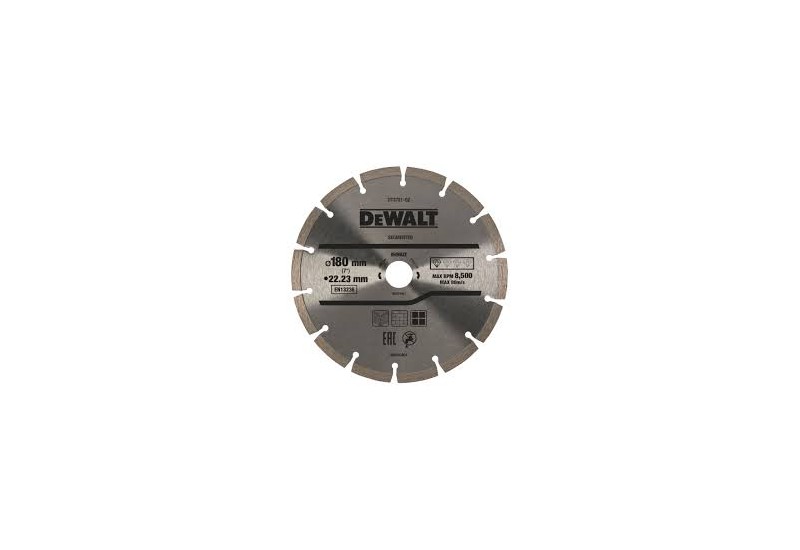 DEWALT - Disque fritté segmenté pour matériaux de construction/béton 180X22.2 mm DEWALT - Disque fritté segmenté pour matériaux de construction/béton 180X22.2 mm