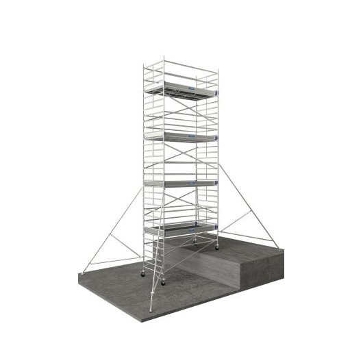 ECHAFAUDAGE ROULANT NEOLIUM 600 LINE - HAUTEUR TRAVAIL : 4 M - ALUMINIUM - TUBESCA COMABI ECHAFAUDAGE ROULANT NEOLIUM 600 LINE - HAUTEUR TRAVAIL : 4 M - ALUMINIUM - TUBESCA COMABI