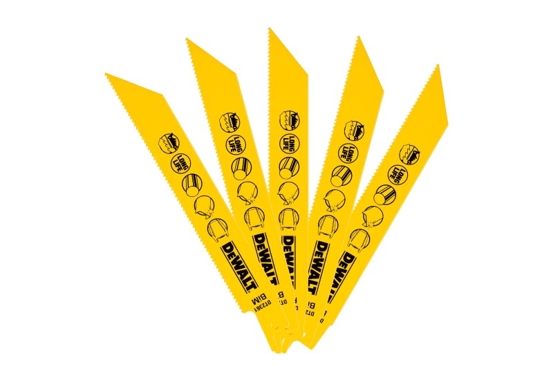 DEWALT - Lame de scie sabre BiM pour la coupe du métal 152 mm
