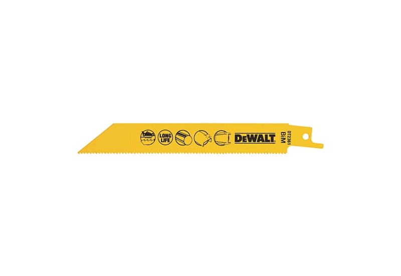 DEWALT - Lame de scie sabre BiM pour la coupe du métal 152 mm