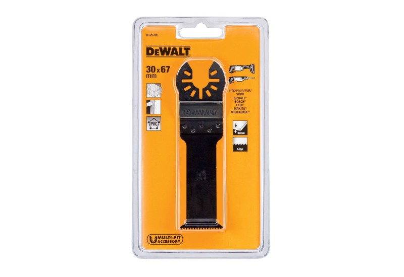 DEWALT - Lame 30 x 67 mm BiM pour multi-cutter DEWALT - Lame 30 x 67 mm BiM pour multi-cutter
