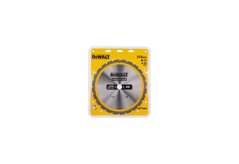 DEWALT - Lames de scie circulaire stationnaire Construction 315x30 mm, 24 dents DEWALT - Lames de scie circulaire stationnaire Construction 315x30 mm, 24 dents