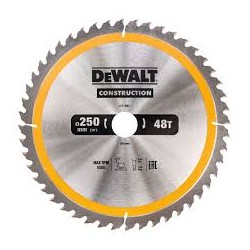 DEWALT - Lames de scie circulaire stationnaire Construction 250 x 30 mm, 40 dents