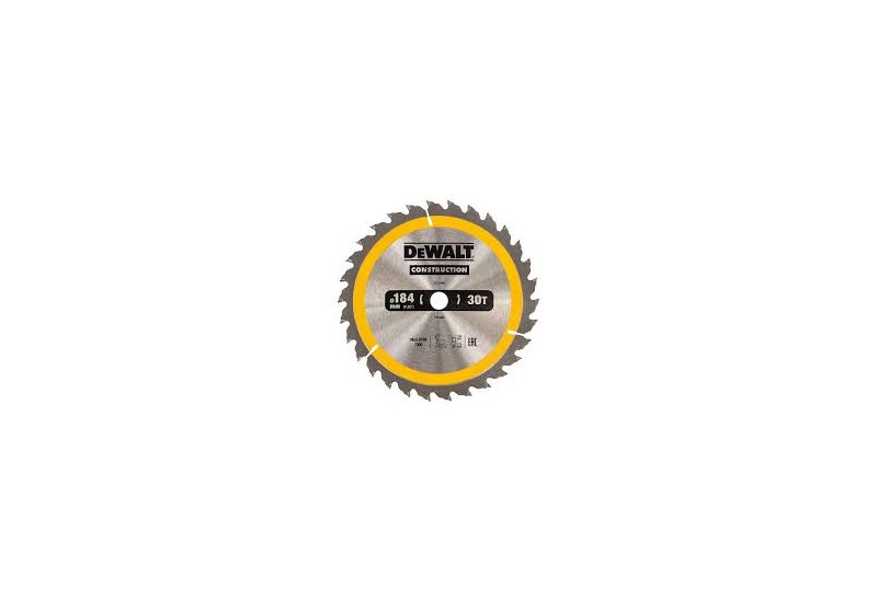 DEWALT - Lame de scie circulaire portative Construction, 184x16 mm, 30 dents DEWALT - Lame de scie circulaire portative Construction, 184x16 mm, 30 dents
