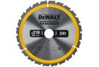 DEWALT - Lames de scie circulaire stationnaire Construction 216x30 mm, 24 dents
