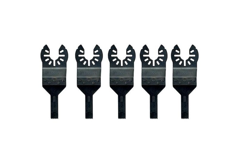 DEWALT - Jeu de 5 lames 10 x 43 mm pour la coupe de détail pour multi-cutter
