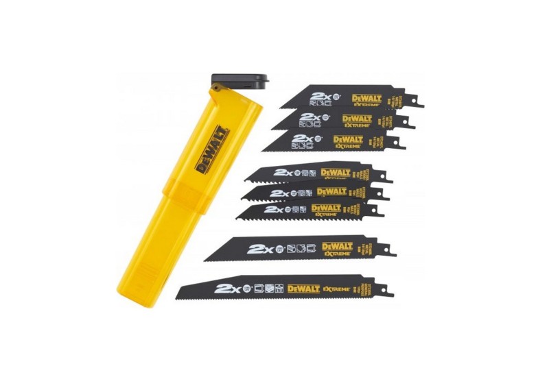 DEWALT - Coffret de 8 lames pour scie sabres DEWALT - Coffret de 8 lames pour scie sabres