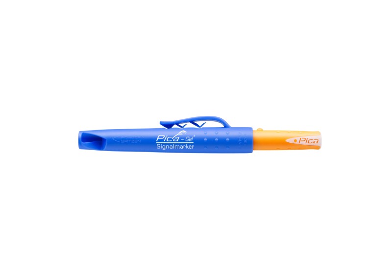 Crayon gel Pica Signalmarker blanc 8080/SB – vue de profil Crayon gel Pica Signalmarker blanc 8080/SB – vue de profil