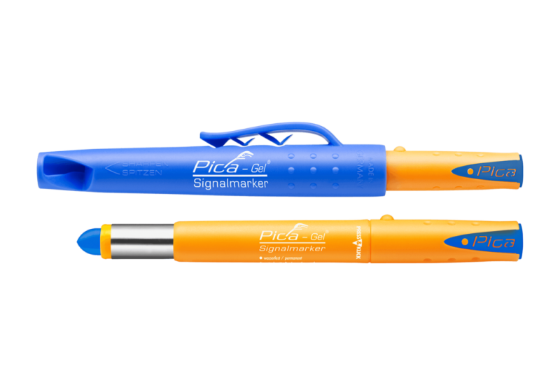 Pica - Gel Signalmarker Bleu – Crayon marqueur gel professionnel – Réf. 8081/SB