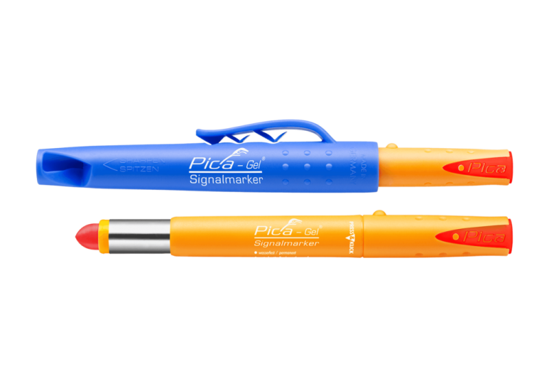 Pica - Gel Signalmarker Rouge – Crayon marqueur gel professionnel – Réf. 8082/SB