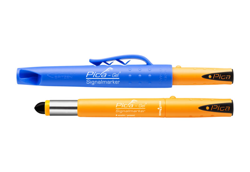 Pica - Gel Signalmarker Noir – Crayon marqueur gel professionnel – Réf. 8083/SB