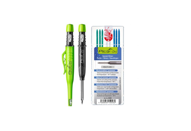 Pica Dry Set 30404 crayon 3030 + mines multicolores 4020 ColorMix