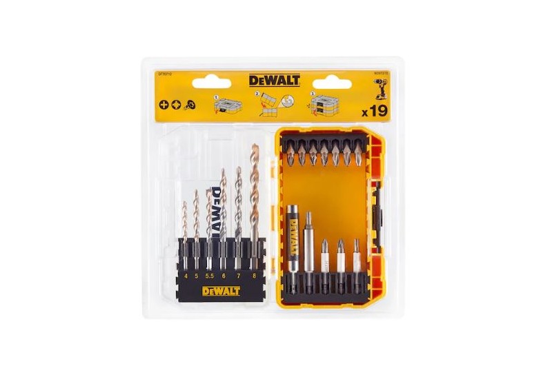DEWALT - Petit coffret TOUGHCASE 19 pièces DEWALT - Petit coffret TOUGHCASE 19 pièces