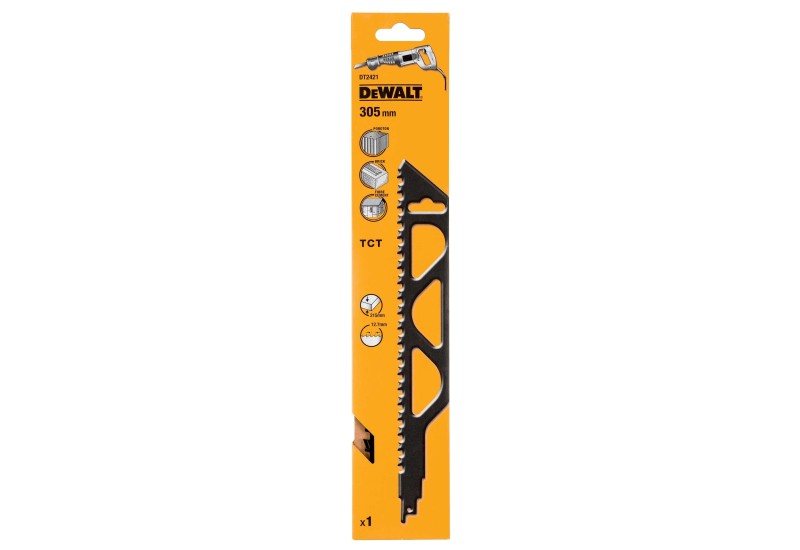 DEWALT - Lame de scie sabre à denture au carbure de tungstène 305 mm