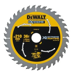 DEWALT - Lame de scie circulaire stationnaire XR Runtime, 210 x 30 mm, 36 dents