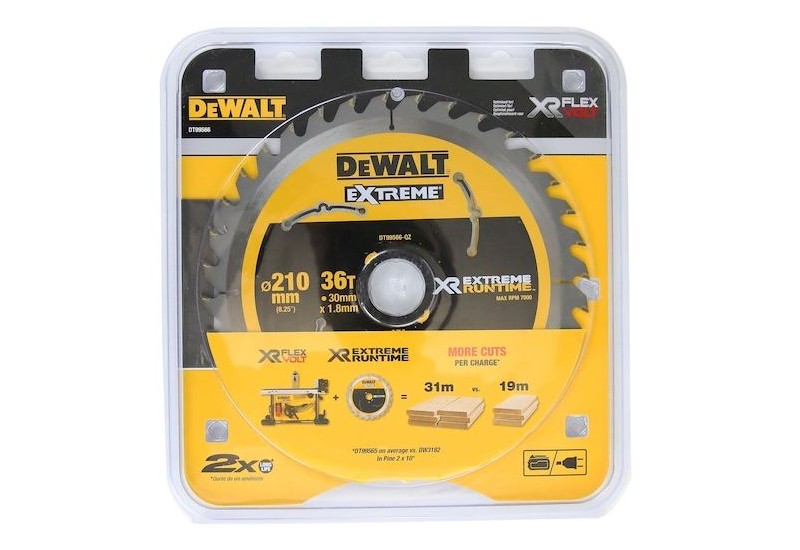 DEWALT - Lame de scie circulaire stationnaire XR Runtime, 210 x 30 mm, 36 dents DEWALT - Lame de scie circulaire stationnaire XR Runtime, 210 x 30 mm, 36 dents