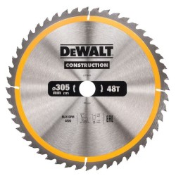 DEWALT - Lames de scie circulaire stationnaire Construction 305x30 mm, 48 dents