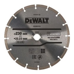 DEWALT - Disque fritté segmenté pour matériaux de construction/béton 230X22.2 mm