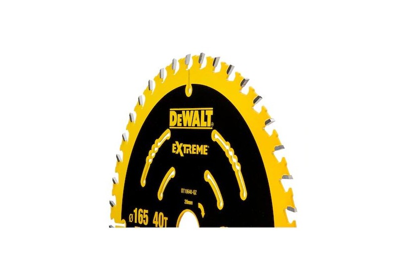 DEWALT - Lame de scie circulaire sans fil Extreme, 165 x 20 mm, 40 dents DEWALT - Lame de scie circulaire sans fil Extreme, 165 x 20 mm, 40 dents